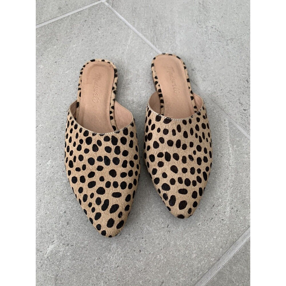 MADEWELL Sand Dune Spotted Multi Remi Slip On Mules Womens Size 6